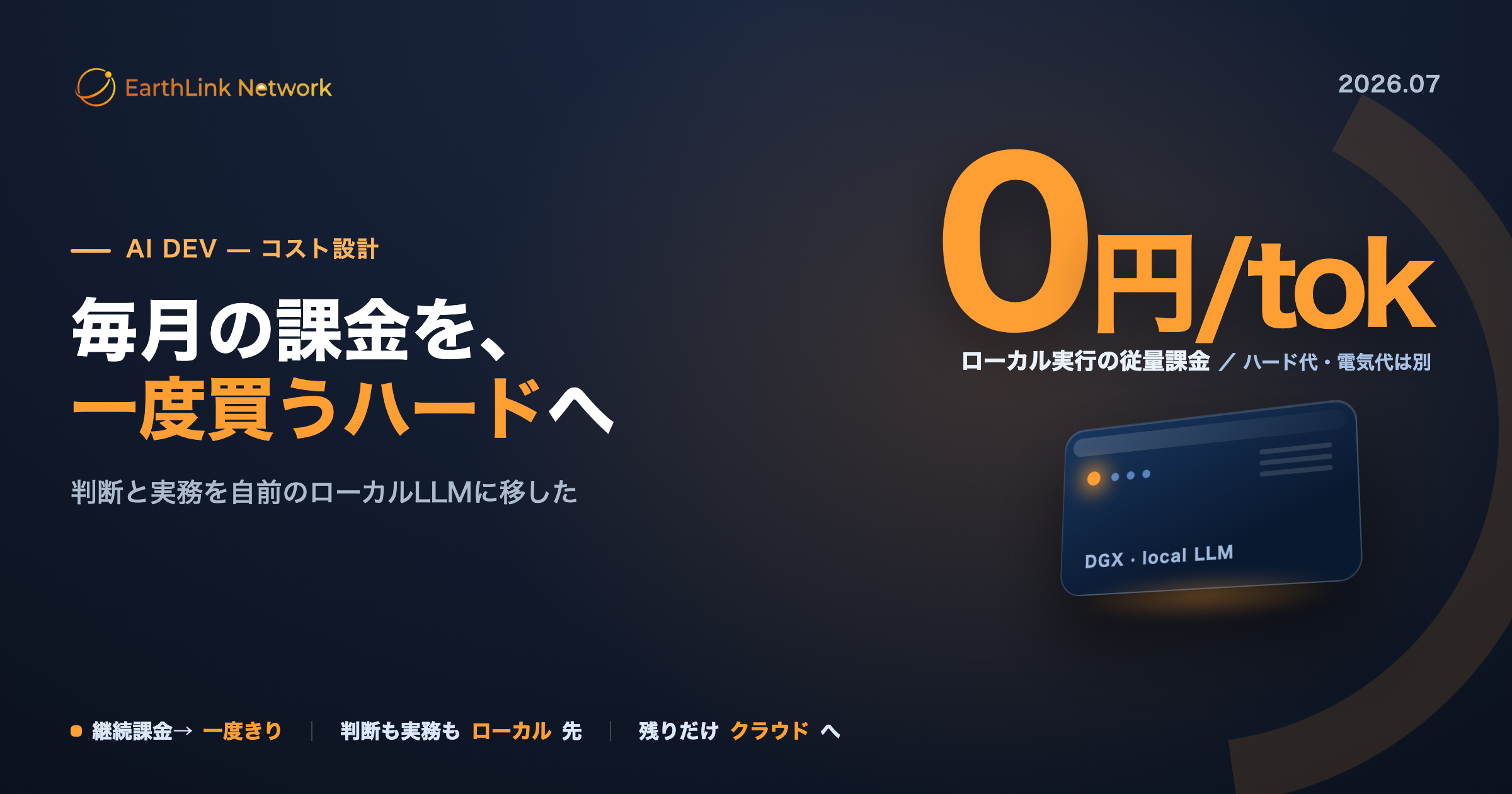 24 時間の AI 開発でクラウド課金が増え続ける —— 判断と実装を自前のローカル LLM に移してコストを下げた