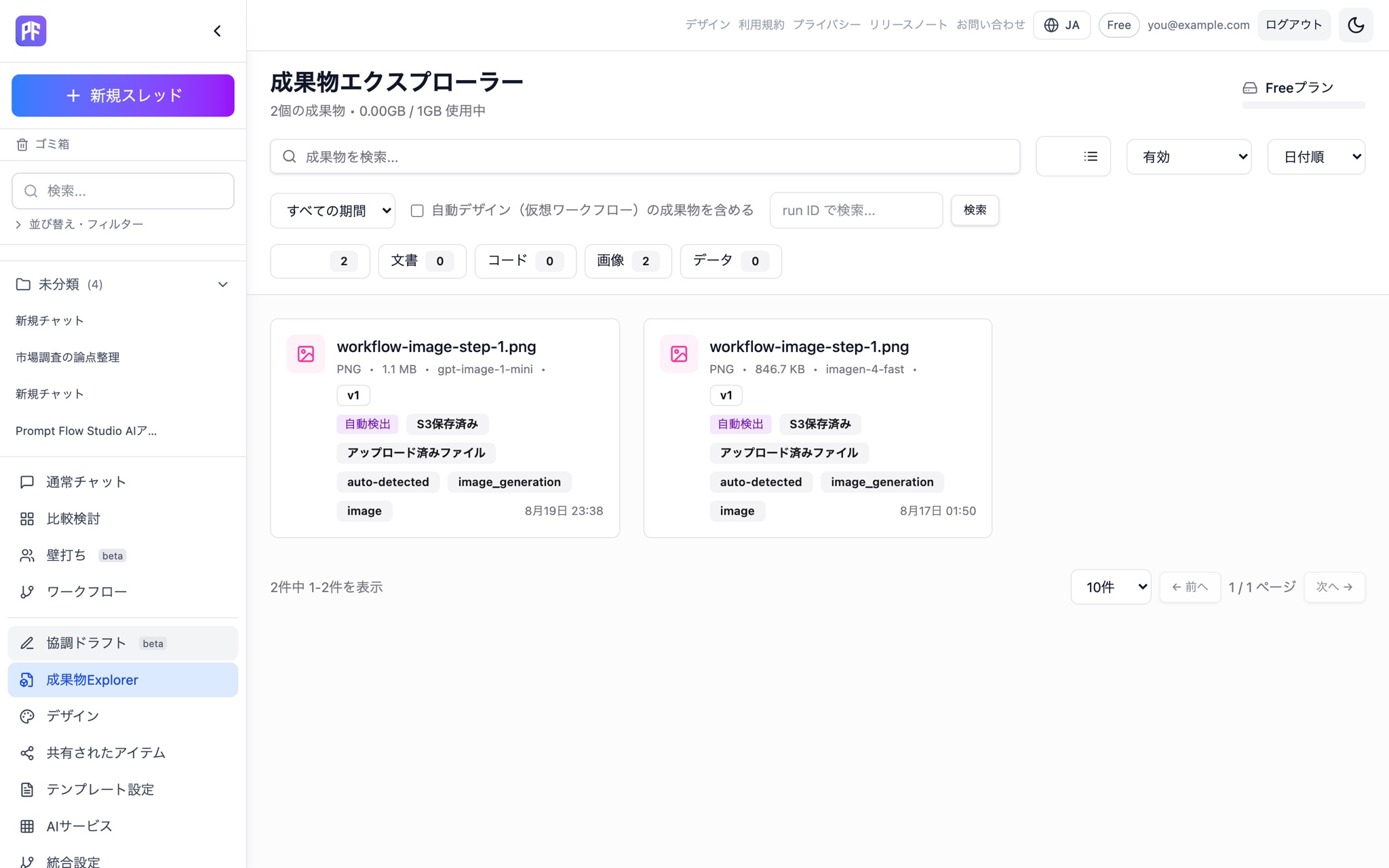 AI の成果物を、自動で資産に。